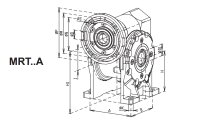 TOS ZNOJMO MRT 70A Schneckengetriebe MRT70A i=20 Unused