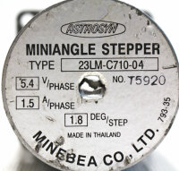 MINEBEA Miniangle Stepper 23LM-C710-04 Schrittmotor used