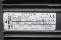 Baum&uuml;ller DSG 56-M Servomotor 2750612 2,35kW 5,5A 4000rpm Unused