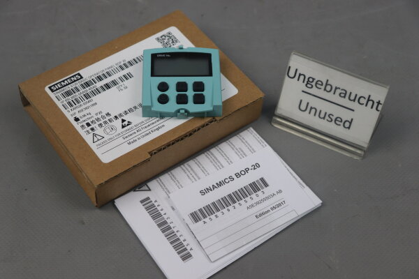 Siemens SINAMICS S120 6SL3055-0AA00-4BA0 Basic Operator Panel FS:02 Unused OVP