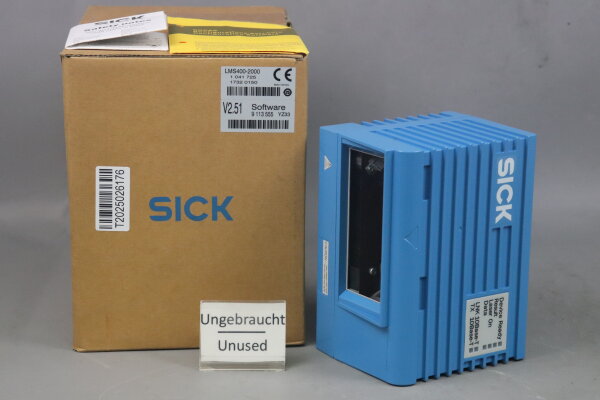 Sick LMS400-2000 Laser Scanner 1041725 18-24VDC 25VA SW:2.51 Unused OVP