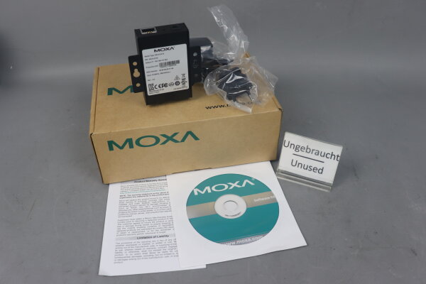 Moxa NPort 5110/EU V2.0 Serial Device Server 12-48 VDC 200mA Unused OVP