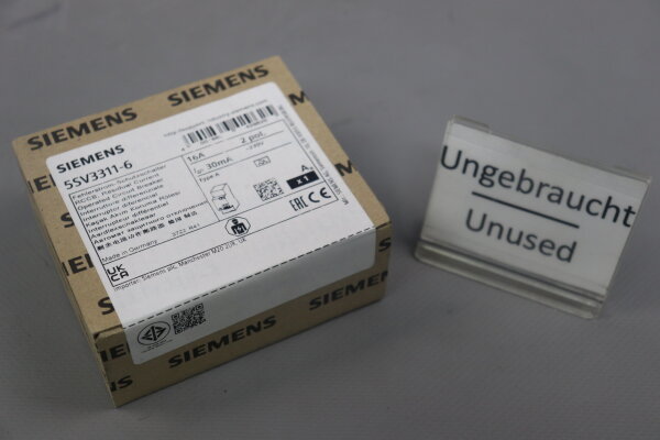 Siemens 5SV3311-6 Fehlerstrom-Schutzschalter 16A 2pol. 230V Type A Sealed
