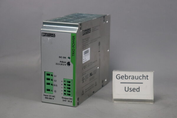 Phoenix Contact TRIO-PS/3AC/24DC/10 Netzteil Rev.03 2866459 24V 10A Used