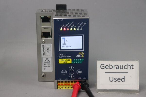 Bihl+Wiedemann BWU3972 24 Volt ASi-5/ASi-3 PROFINET-Gateway 19482 9W 30V Used