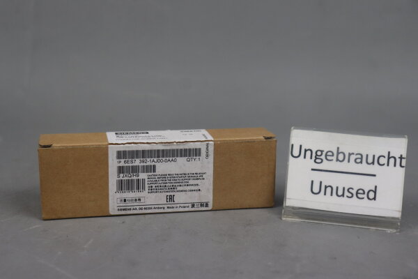 Siemens SIMATIC 6ES7 392-1AJ00-0AA0 Connector 6ES7392-1AJ00-0AA0 E:02 Unused OVP