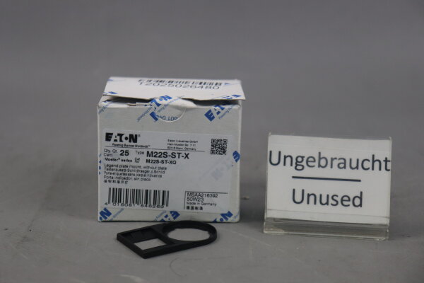 Eaton 25x M22S-ST-X Tastenzusatzschildtr&auml;ger 216392 M22S-ST-XQ Unused OVP
