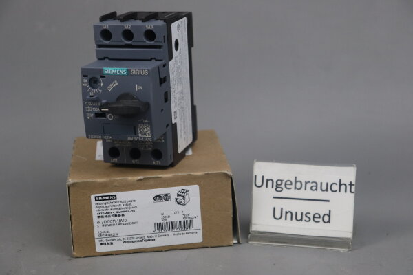 Siemens SIRIUS 3RV2011-1JA10 Leistungsschalter 7,0-10,0A E03 Unused OVP