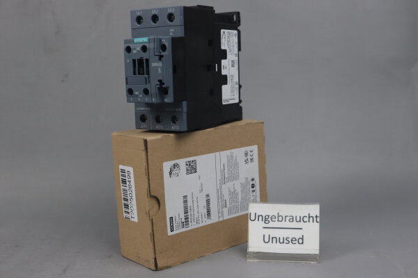 Siemens SIRIUS 3RT2036-1KB40 Leistungssch&uuml;tz 22kW 24VDC E04 Unused OVP