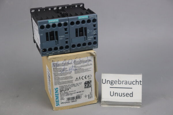 Siemens SIRIUS 3RH2422-1BB40 Auxiliary contactor 24V 50Hz E02 Unused OVP