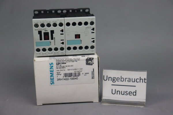 Siemens 3RH1422-1BB40 Hilfssch&uuml;tz verklinkt 24V E05 Unused OVP