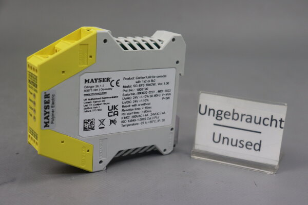 Mayser SG-EFS 104/2W 1005196 Control Unit for sensors Ver:1.00 Unused