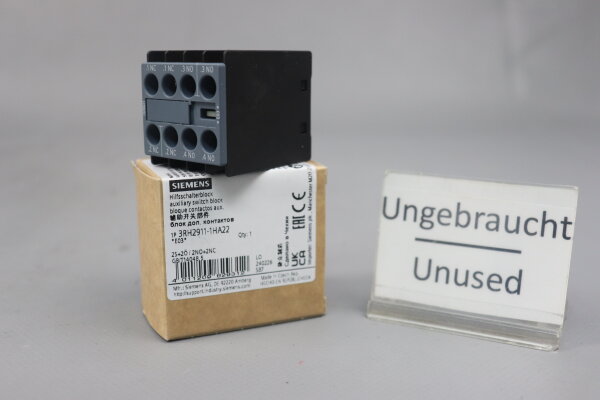Siemens 3RH2911-1HA22 Hilfsschalterblock E03 Unused OVP