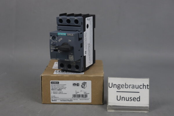 Siemens 3RV2411-1DA10 Leistungsschalter 2,2-3,2A E:03 Unused OVP