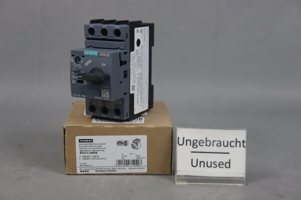 Siemens 3RV2011-1BA10 Leistungsschalter 1,4-2,0A E:03 Unused OVP