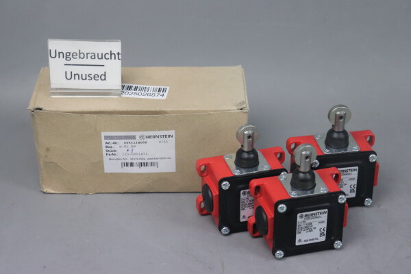 BERNSTEIN D-U1 RW Grenztaster 6041118008 3xSt&uuml;ck 15A 400VAC Unused OVP