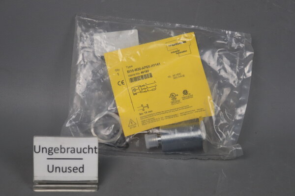 Turck Bi15-M30-AP6X-H1141 Induktiver Sensor 46185 10-30VDC 200mA 15mm Unused