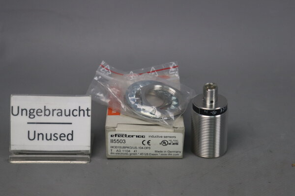 ifm II5503 Induktiver Sensor IIK3010UBPKG/US-104-DPS 10mm 10-36VDC Unused OVP