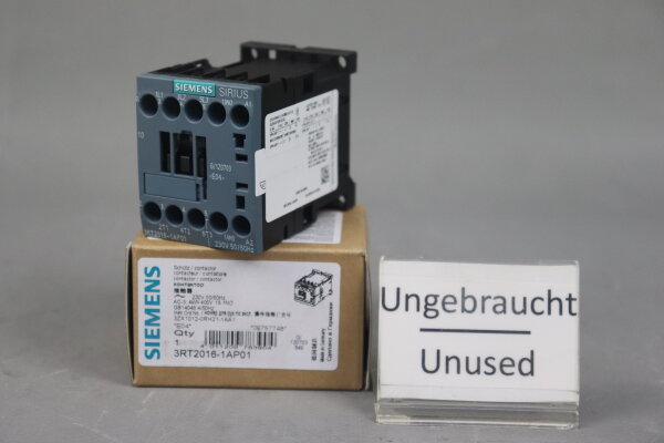 Siemens 3RT2016-1AP01 Sch&uuml;tz 4kW E:04 Unused OVP