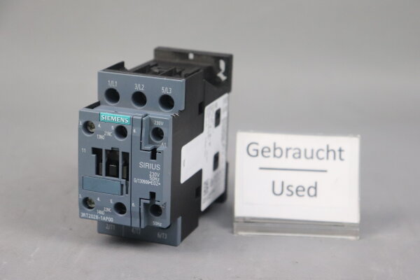 Siemens Sirius 3RT2028-1AP00 Hilfssch&uuml;tz 230V E:02 used