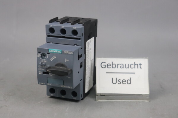Siemens 3RV2411-0FA10 Leistungsschalter 10A E:01 Used