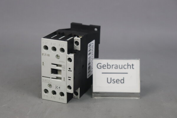 EATON DIL M17-10 Leistungssch&uuml;tz XTCE018C10 18A 24V50Hz Used