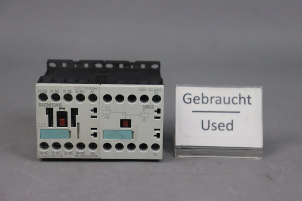 Siemens 3RH1422-1AP00 Hilfssch&uuml;tz 10A E:05 Used