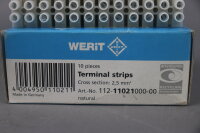 Werit 10x 112-11021000-00 Klemmleisten 1121102100000 2,5mm&sup2; Unused OVP