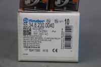 Finder 10x 55.34.8.230.0040 Relaissockel 4CO-4PDT 7A Unused
