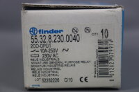 Finder 55.32.8.230.0040 2CO-DPDT Industrie-Relais (10 St&uuml;ck) 230VAC Unused OVP