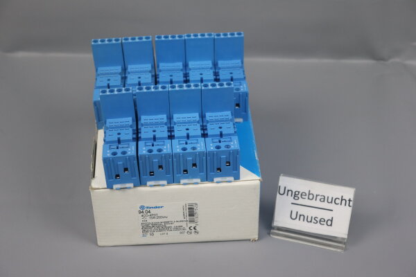 Finder 94.04 4CO-4PDT Schraubfassung 10A 250V (9 St&uuml;ck) Unused OVP