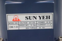 SUN YEH OM-1-D elektrische Antriebe 24V DC 10W 1.1A 35Nm Unused