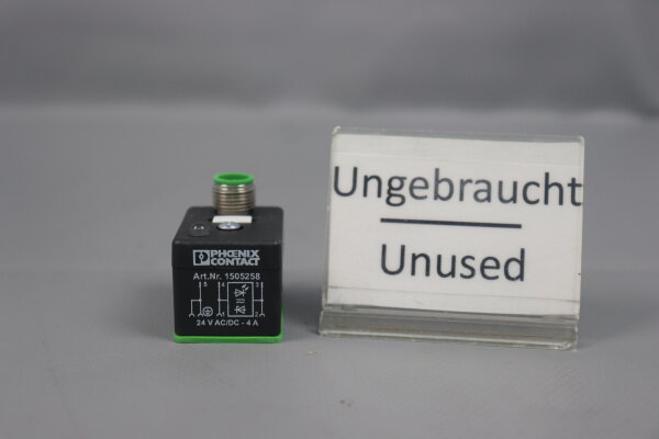 Phoenix Contact SAC-3P-M12MS/A-1L-S Ventilstecker 1505258 24V AC 4A Unused
