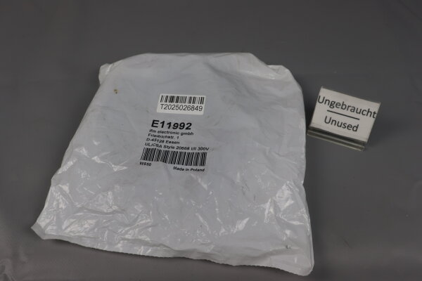 Ifm electronic E11992 Anschlusskabel mit Ventilstecker 10m Unused OVP