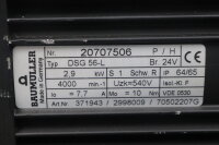BAUM&Uuml;LLER DSG 56-L Servomotor 371943 2998009 2,9KW 10Nm 4000rpm + Bremse Unused