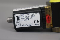 B&uuml;rkert 00424107 Solenoid Valve 6014 C 2,0 FKM M5 G1/4 0-10bar 8W Unused