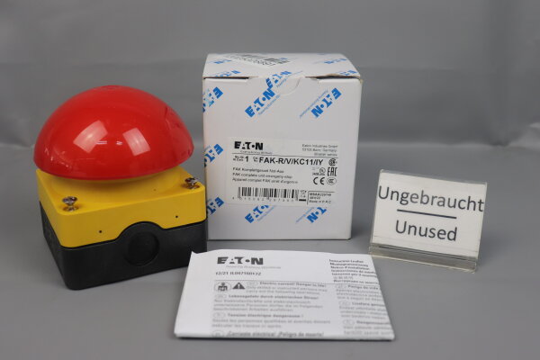 Eaton FAK-R/V/KC11/IY Emergency-Stop Unit 229748 Unused OVP