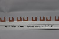 Hager KDN363B Phasenschiene 3-polig 10 mm&sup2; 63A 57 Module ca. 70cm Unused damaged