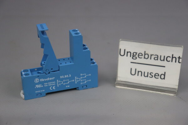 Finder 95.95.3 Relaissockel 10A 300VAC/ 12A 150VAC Unused