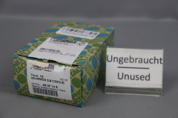 Phoenix Contact 10x UC-WMCO 2,9 (12x3,5) Leitermarkierung 0827148 Unused OVP