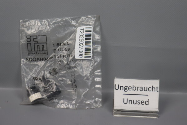 Ifm electronic E11509 Connector 5107745115 SDOAH040MSSFKPG Unused OVP