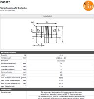 IFM E60120 Wendelkupplung Ø 25 / L = 32 M3 6000rpm Unused OVP