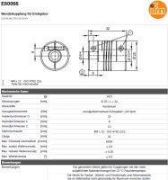 ifm E60066 Wendelkupplung &Oslash; 25 / L = 32 M4x12 6000rpm Used