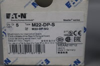 EATON M22-DP-S Pilzdrucktaster 5xSt&uuml;ck 216712 Schwarz Unused OVP