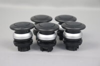EATON M22-DP-S Pilzdrucktaster 5xSt&uuml;ck 216712 Schwarz Unused OVP