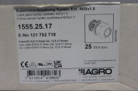 Agro 1555.25.17 Cable gland Syntec M25x1.5 (14 pieces) Unused
