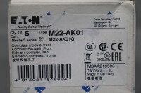 Eaton M22-AK01 Komplett-Baustein Front 216503 500V (5 St&uuml;ck) Unused OVP