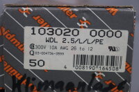 48x Weidmüller WDL2.5/L/L/PE Reihenklemme 1030200000...