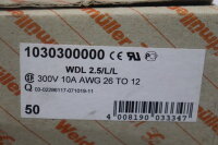 Weidm&uuml;ller 38x WDL 2.5/L/L Reihenklemme 1030300000 300V 10A Unused