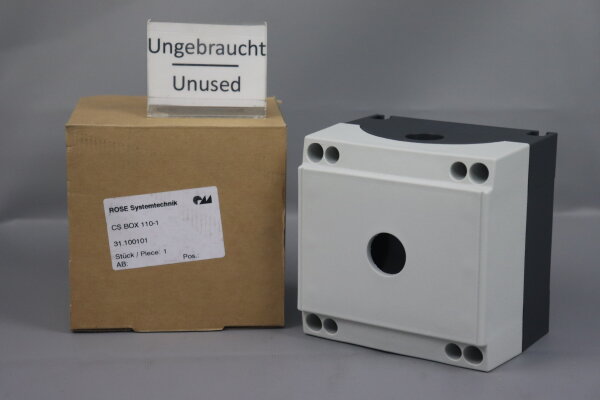ROSE Systemtechnik CS BOX 110-1 Alum-Geh&auml;use grau Unused OVP